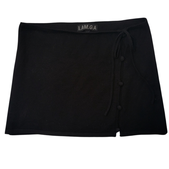 I Am Gia Black Knit Mini Skirt Size XS - Picture 1 of 5